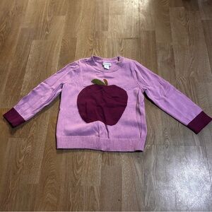 Charming Amazon Essentials Pink Sweater with cute Apple Design
